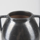 Mercana Kora Medium Dark Metallic Double Ear Vase