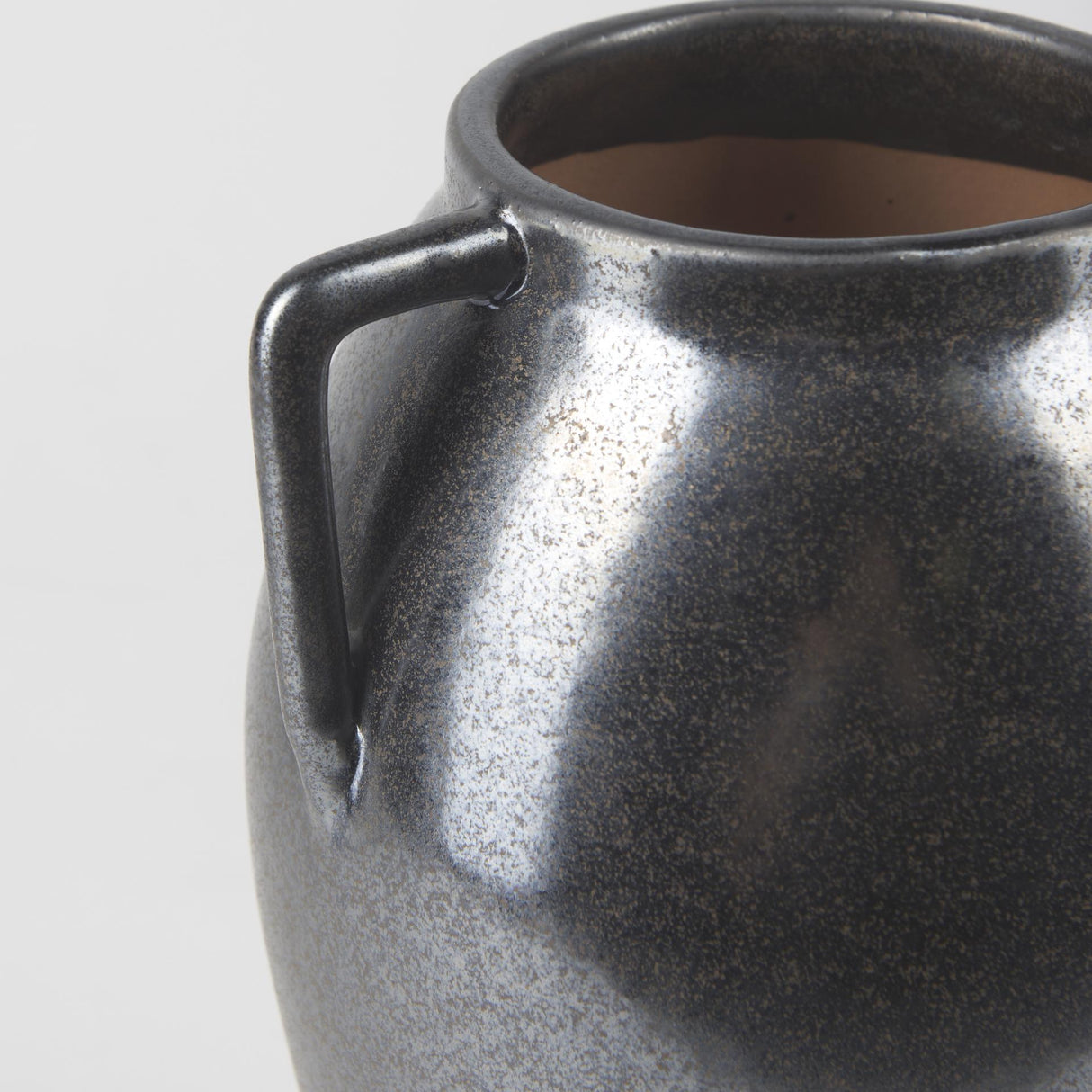 Mercana Kora Medium Dark Metallic Double Ear Vase