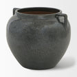 Mercana Kora Short Dark Metallic Double Ear Vase