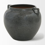 Mercana Kora Short Dark Metallic Double Ear Vase