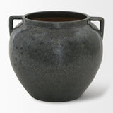 Mercana Kora Short Dark Metallic Double Ear Vase
