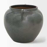 Mercana Kora Short Dark Metallic Double Ear Vase