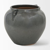 Mercana Kora Short Dark Metallic Double Ear Vase