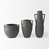 Mercana Kilian Medium Brown-Gray Double Ear Vase
