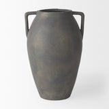 Mercana Kilian Medium Brown-Gray Double Ear Vase