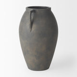 Mercana Kilian Medium Brown-Gray Double Ear Vase