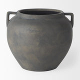 Mercana Kilian Short Brown-Gray Double Ear Vase