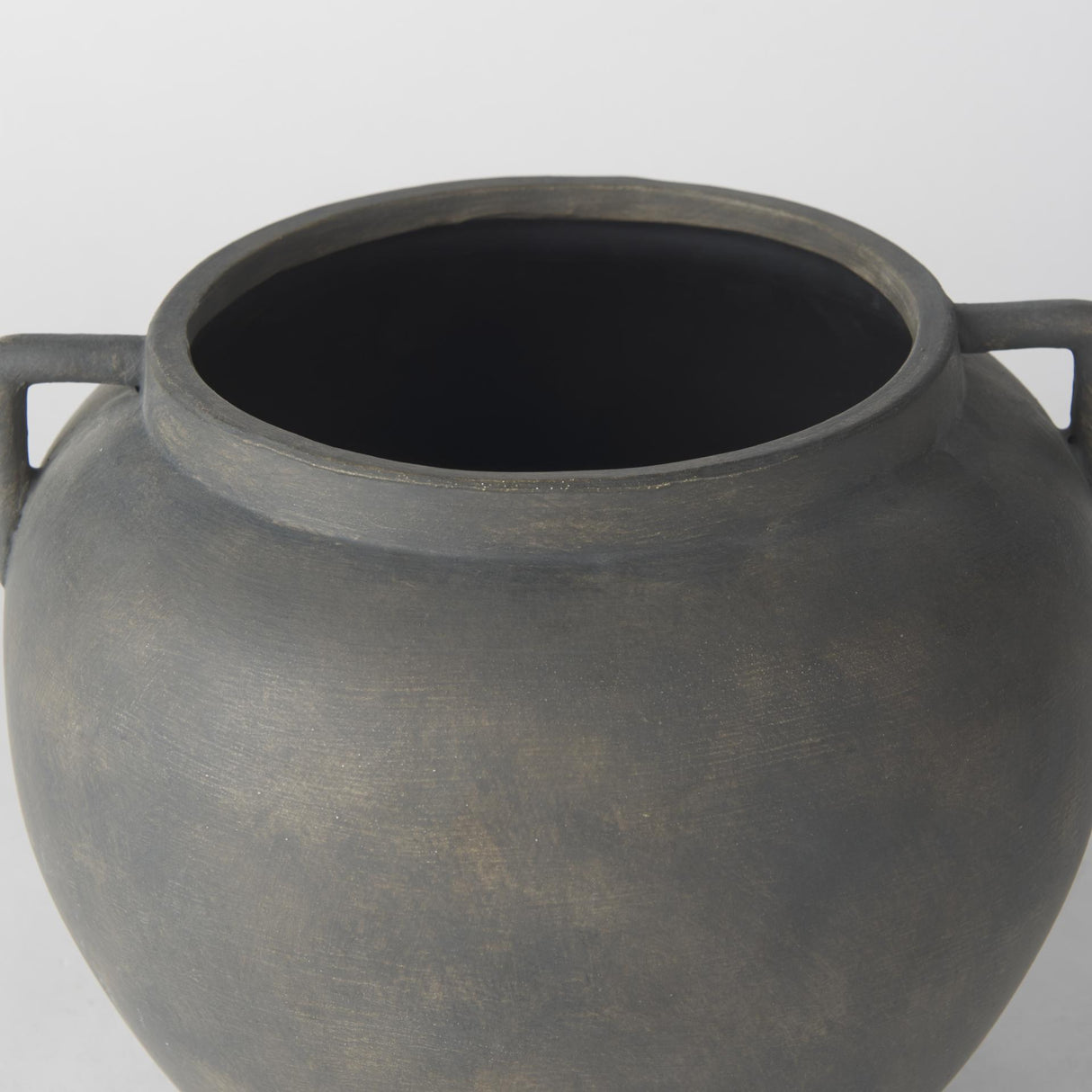 Mercana Kilian Short Brown-Gray Double Ear Vase