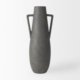 Mercana Kilian Tall Matte Brown-Gray Double Ear Vase