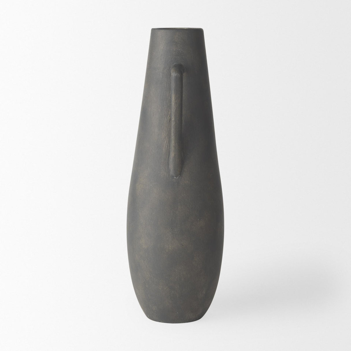 Mercana Kilian Tall Matte Brown-Gray Double Ear Vase