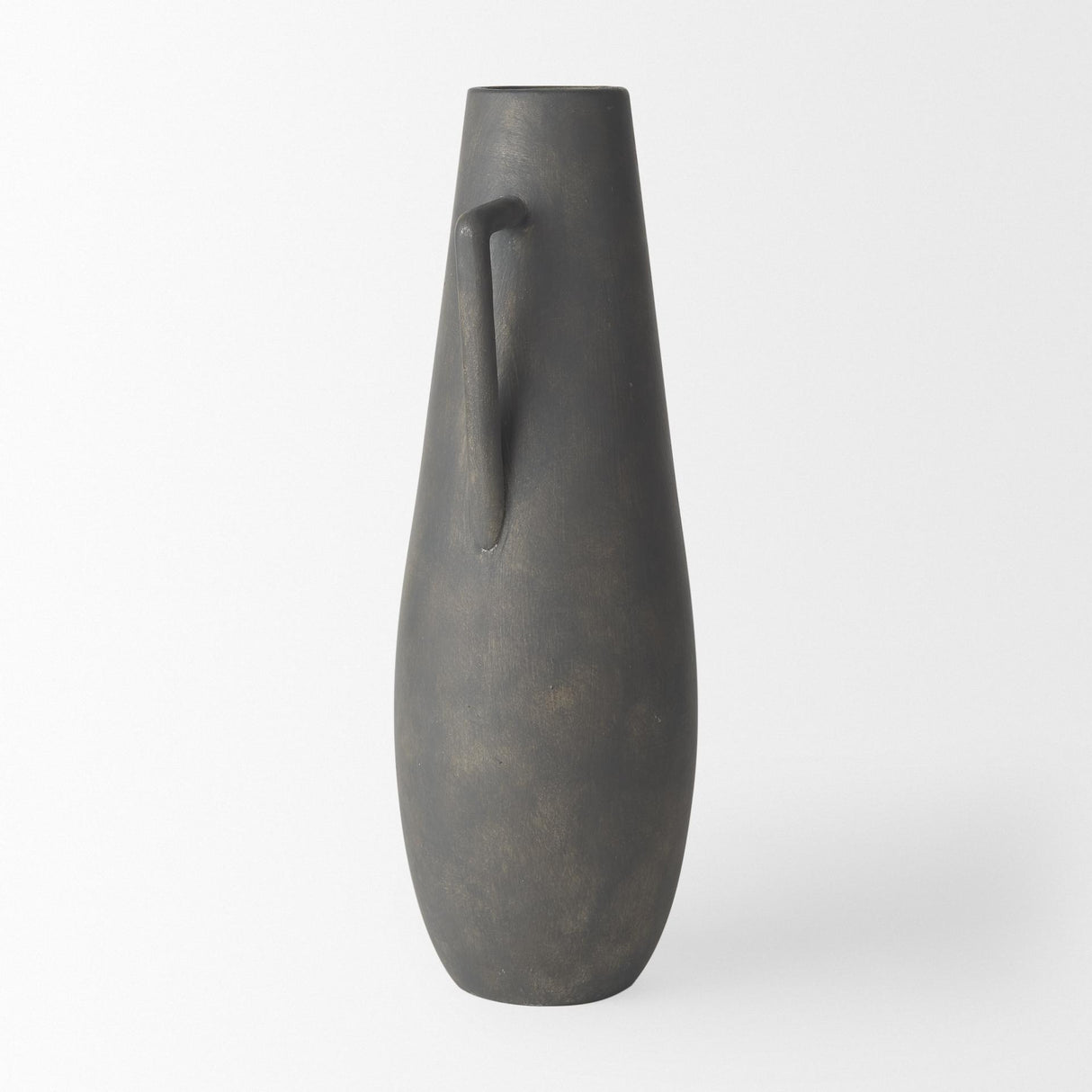 Mercana Kilian Tall Matte Brown-Gray Double Ear Vase