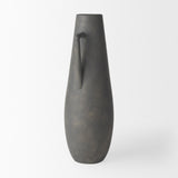 Mercana Kilian Tall Matte Brown-Gray Double Ear Vase