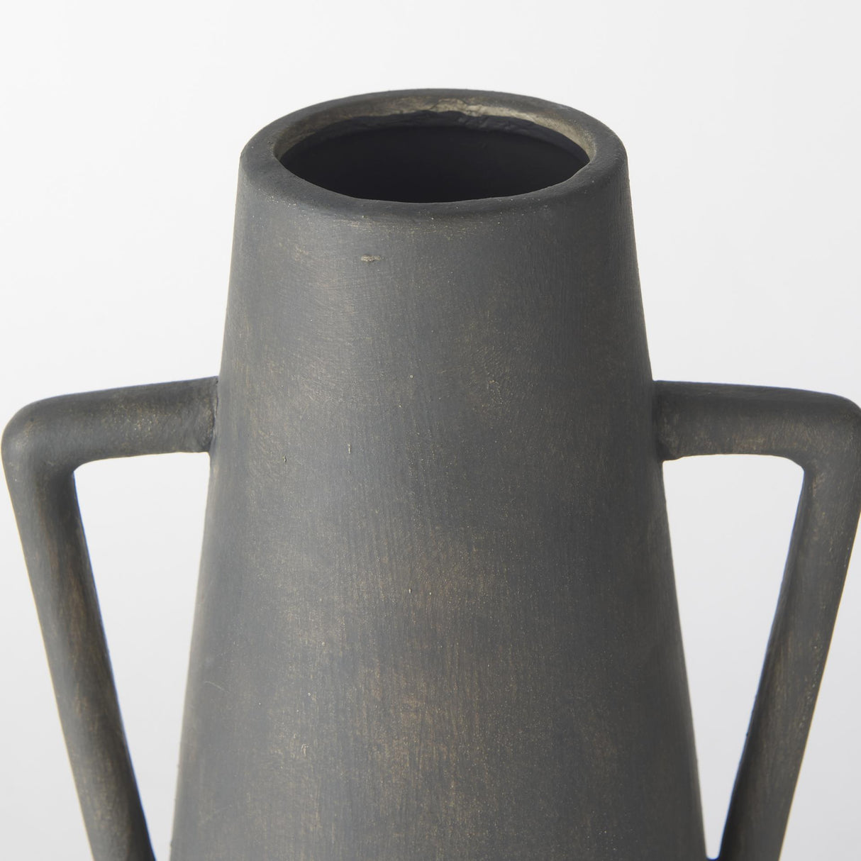 Mercana Kilian Tall Matte Brown-Gray Double Ear Vase