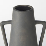 Mercana Kilian Tall Matte Brown-Gray Double Ear Vase