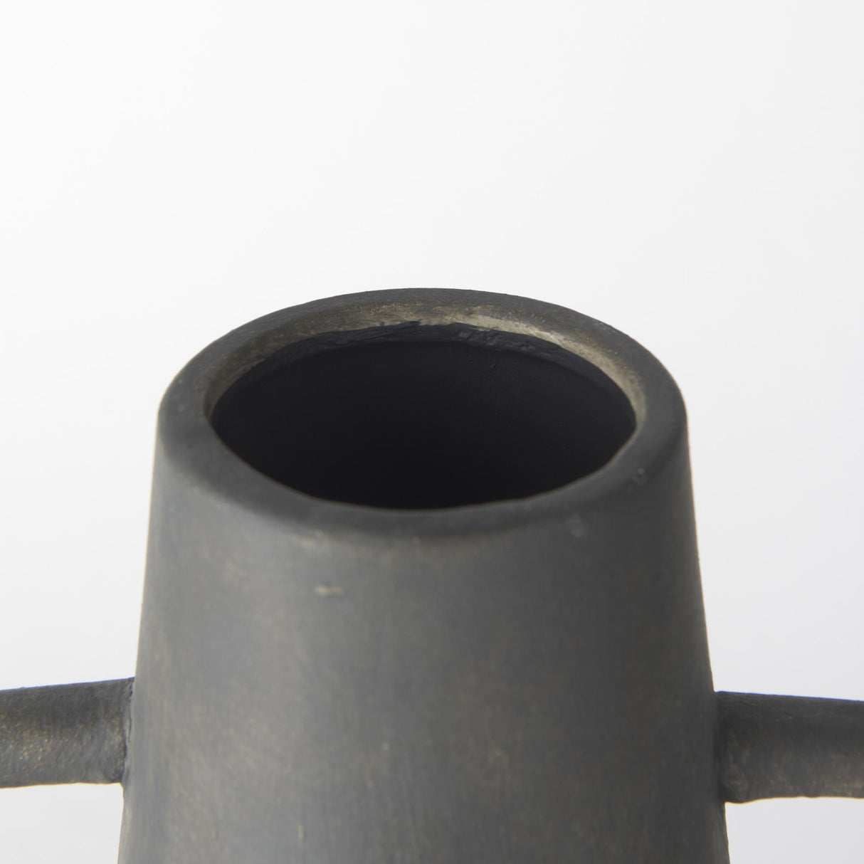 Mercana Kilian Tall Matte Brown-Gray Double Ear Vase