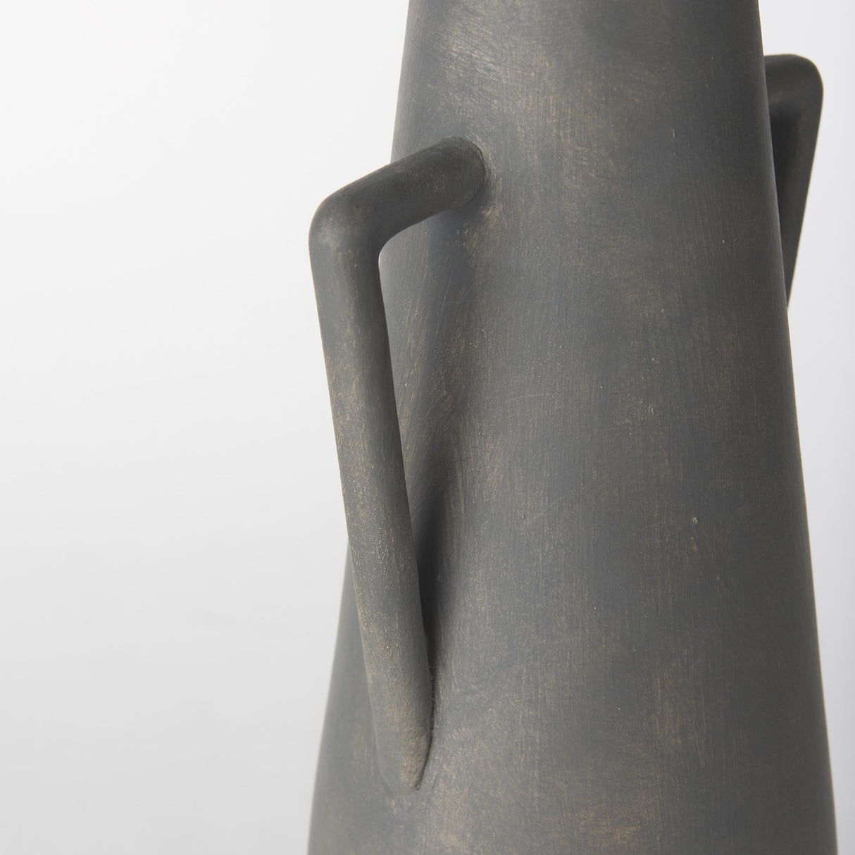Mercana Kilian Tall Matte Brown-Gray Double Ear Vase