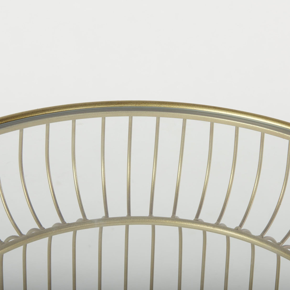 Mercana Shani Set of 2 Round, Gold Metal w/ Glass Accent Tables
