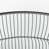 Mercana Shani Round Black Metal w/ Glass Coffee Table