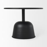 Mercana Talulla 19.7L x 19.7W x 14.8H Metal Matte Black Accent Table