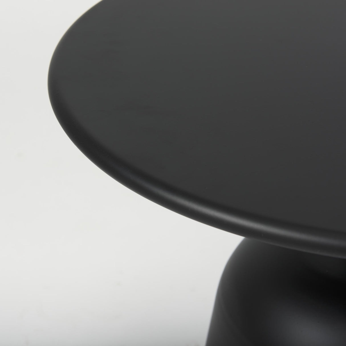 Mercana Talulla 19.7L x 19.7W x 14.8H Metal Matte Black Accent Table