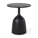 Mercana Talulla 16.5L x 16.5W x 19.7H Matte Black Metal Accent Table