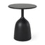 Mercana Talulla 16.5L x 16.5W x 19.7H Matte Black Metal Accent Table