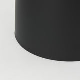 Mercana Talulla 16.5L x 16.5W x 19.7H Matte Black Metal Accent Table