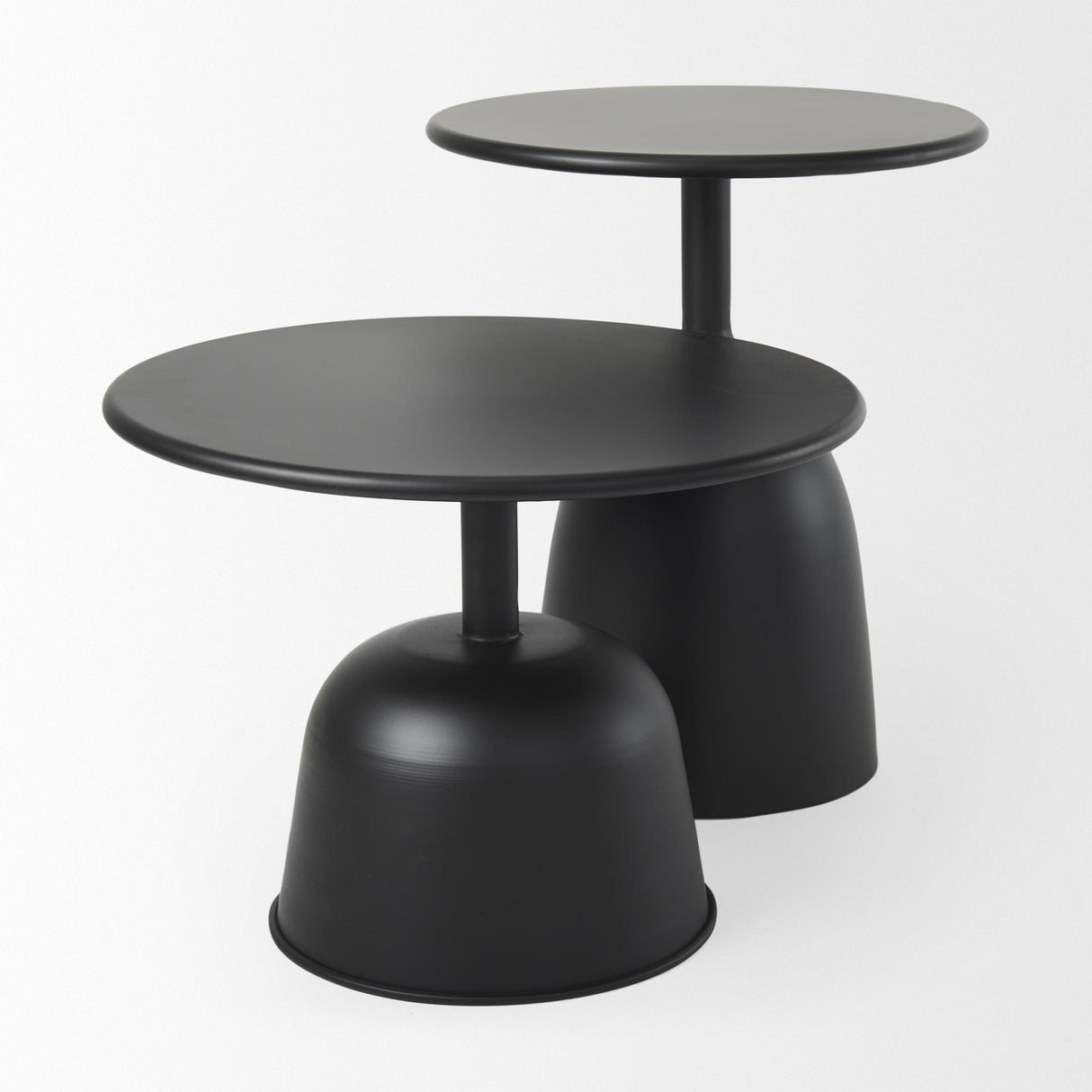 Mercana Talulla 16.5L x 16.5W x 19.7H Matte Black Metal Accent Table