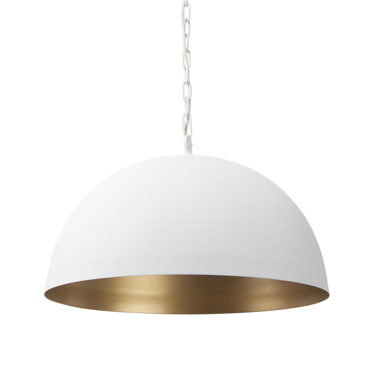 Mercana Juniper 24" Round White Dome Pendant Light