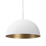 Mercana Juniper 24" Round White Dome Pendant Light
