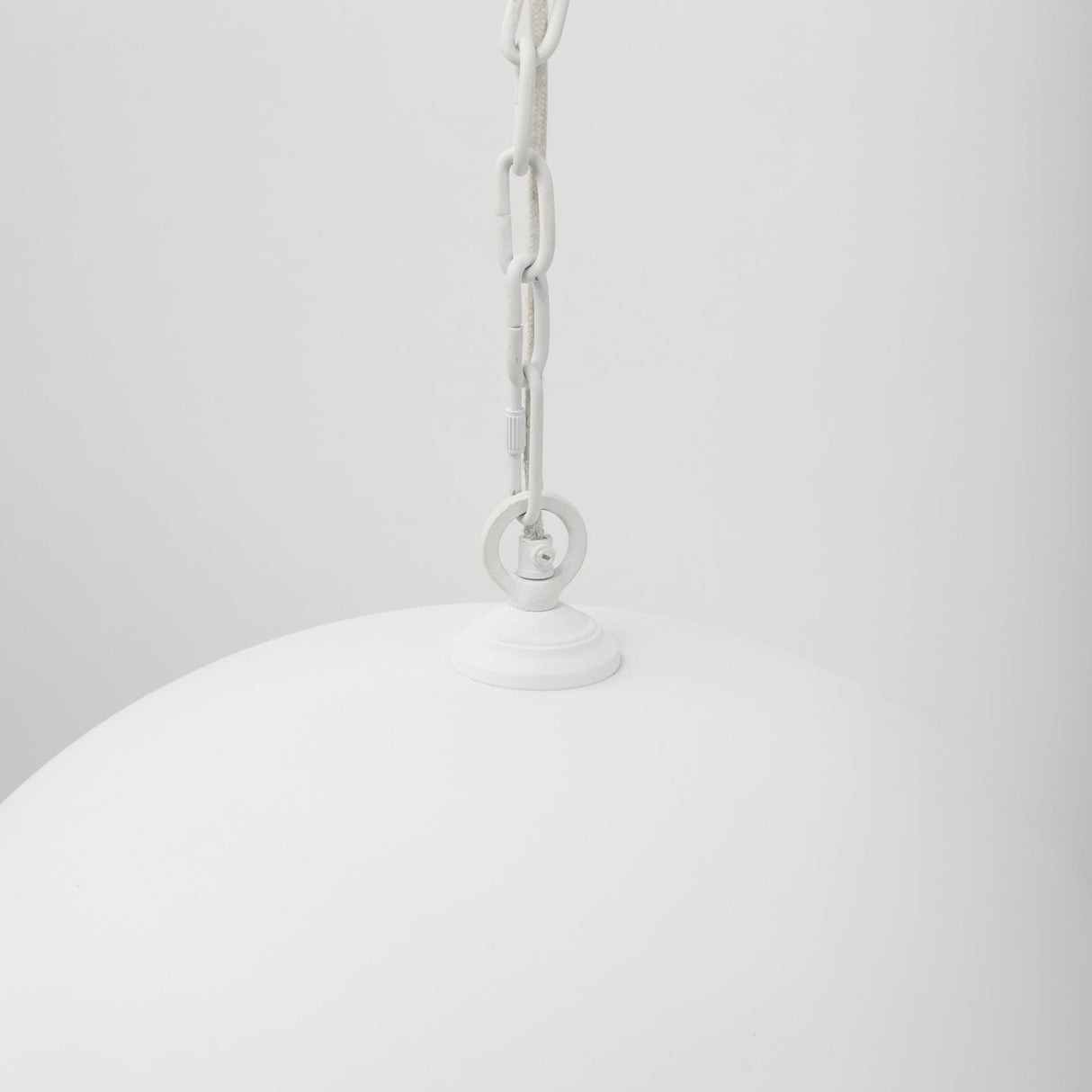 Mercana Juniper 24" Round White Dome Pendant Light