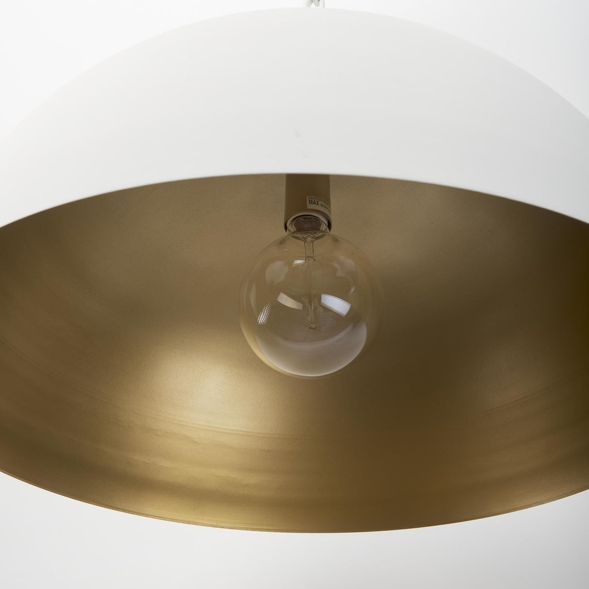Mercana Juniper 24" Round White Dome Pendant Light