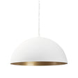 Mercana Juniper 36" Round White Dome Pendant Light