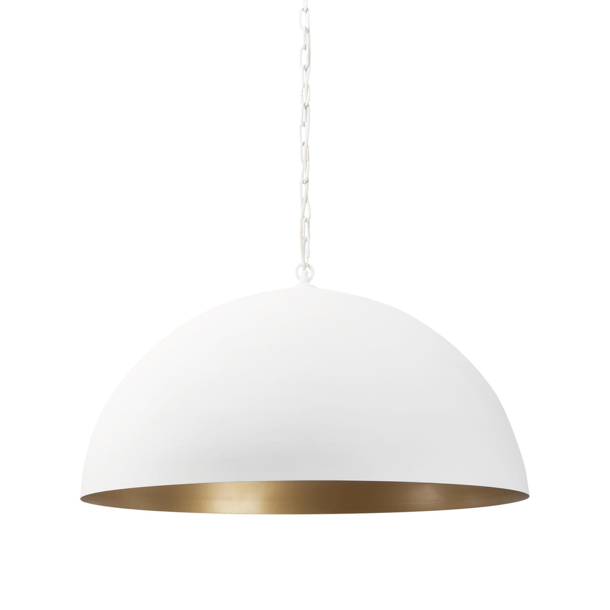 Mercana Juniper 36" Round White Dome Pendant Light