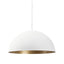 Mercana Juniper 36" Round White Dome Pendant Light