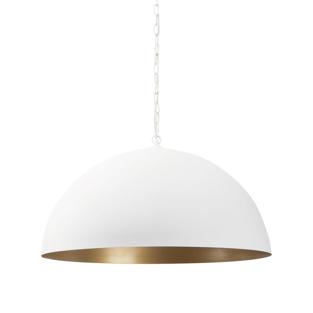 Mercana Juniper 36" Round White Dome Pendant Light