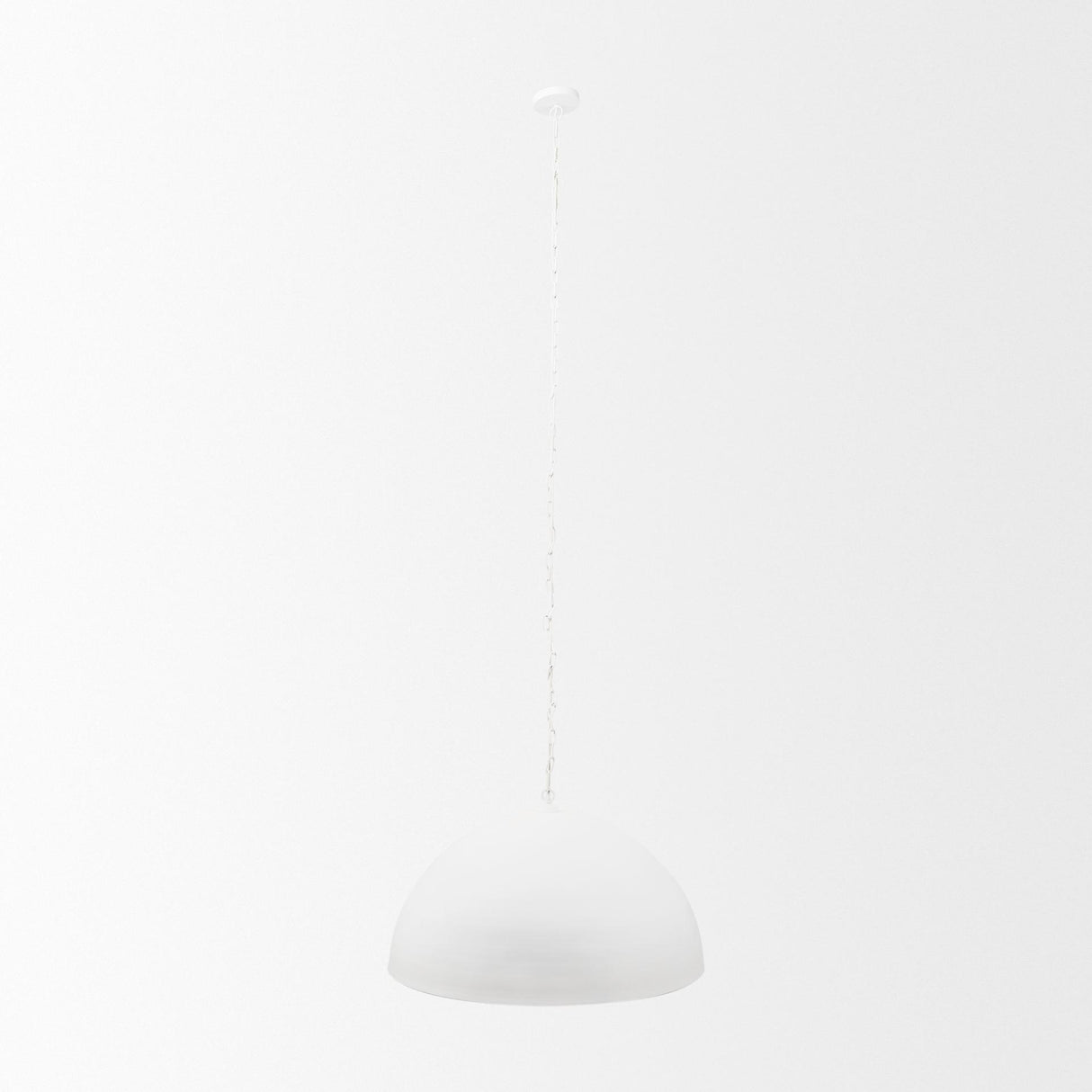 Mercana Juniper 36" Round White Dome Pendant Light