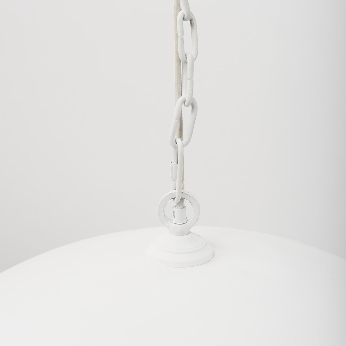Mercana Juniper 36" Round White Dome Pendant Light
