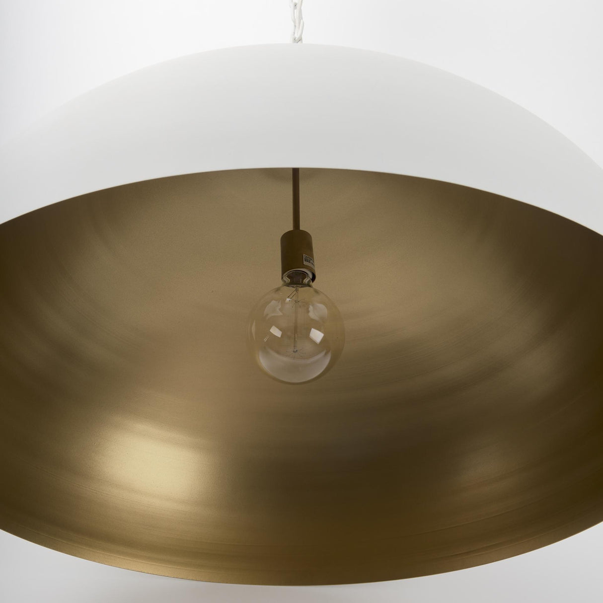 Mercana Juniper 36" Round White Dome Pendant Light