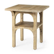 Mercana Candace Light Wood Bridge Accent Table