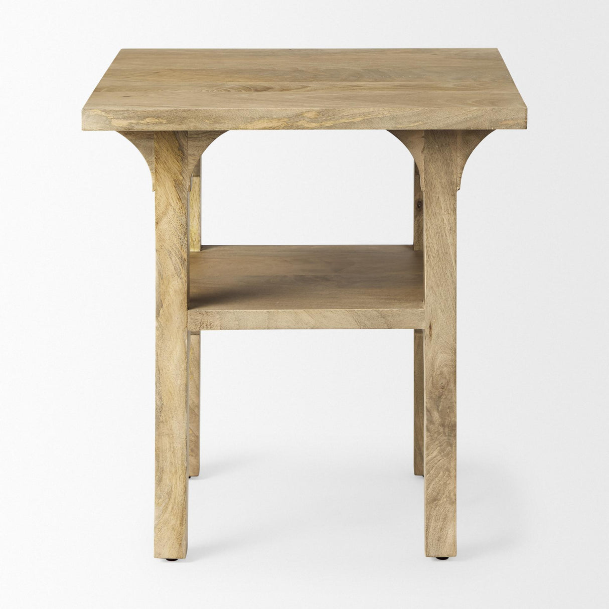 Mercana Candace Light Wood Bridge Accent Table