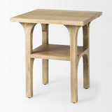 Mercana Candace Light Wood Bridge Accent Table
