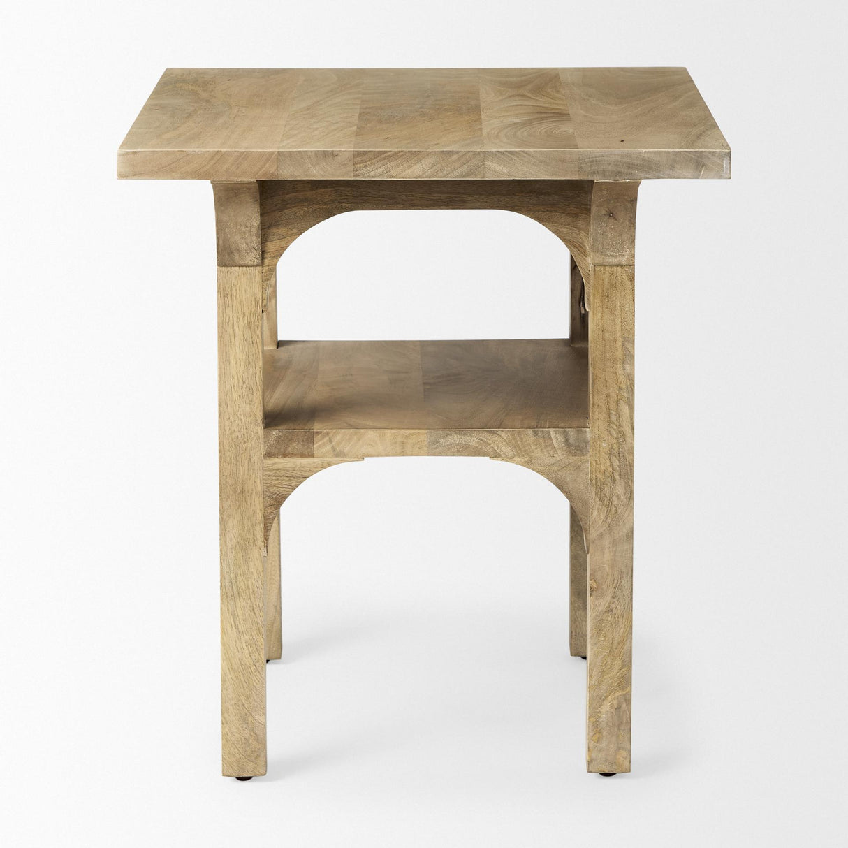 Mercana Candace Light Wood Bridge Accent Table