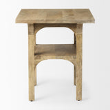 Mercana Candace Light Wood Bridge Accent Table