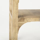 Mercana Candace Light Wood Bridge Accent Table