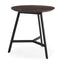 Mercana Todd Dark Brown Wood W/ Metal Legs Side Table