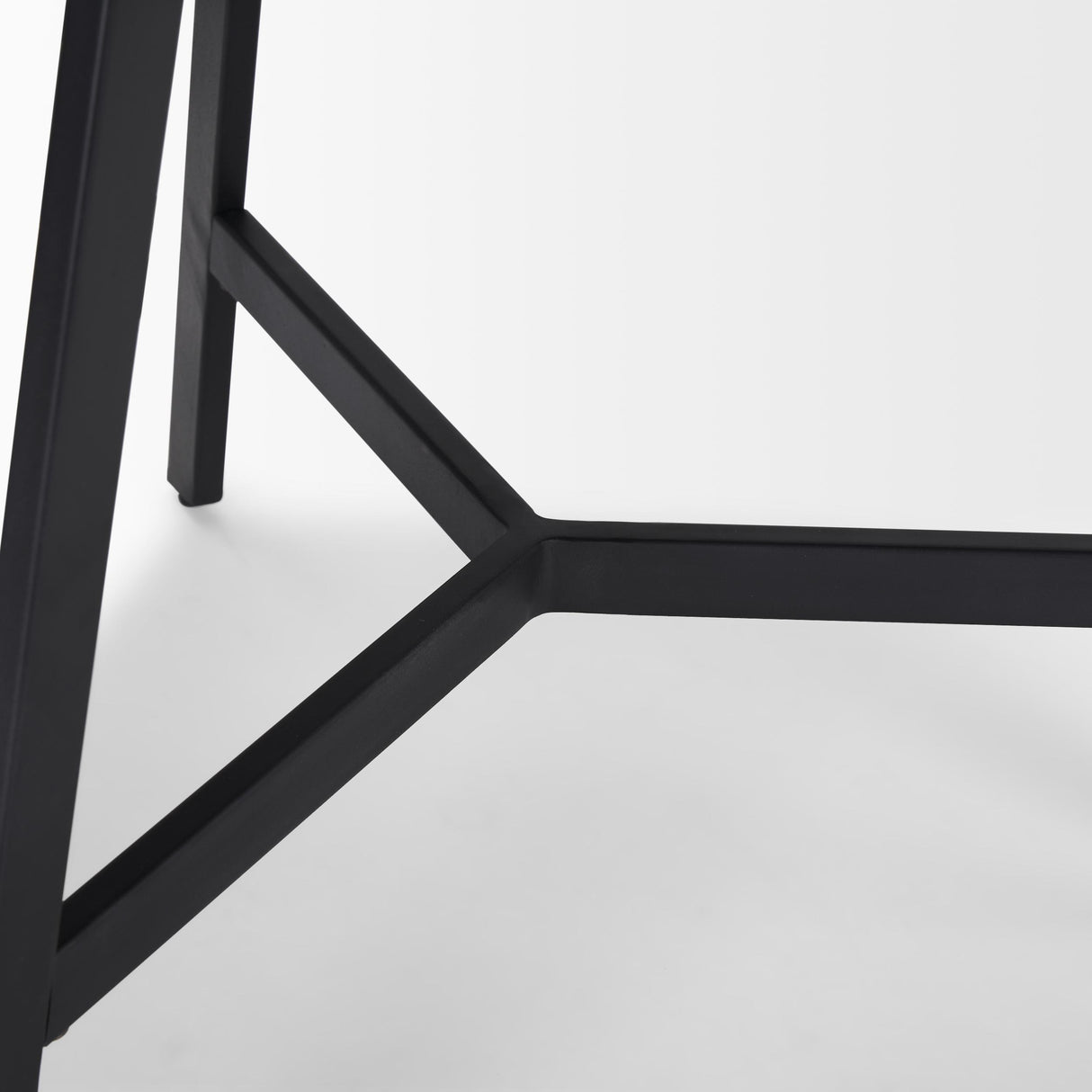 Mercana Todd Dark Brown Wood W/ Metal Legs Side Table