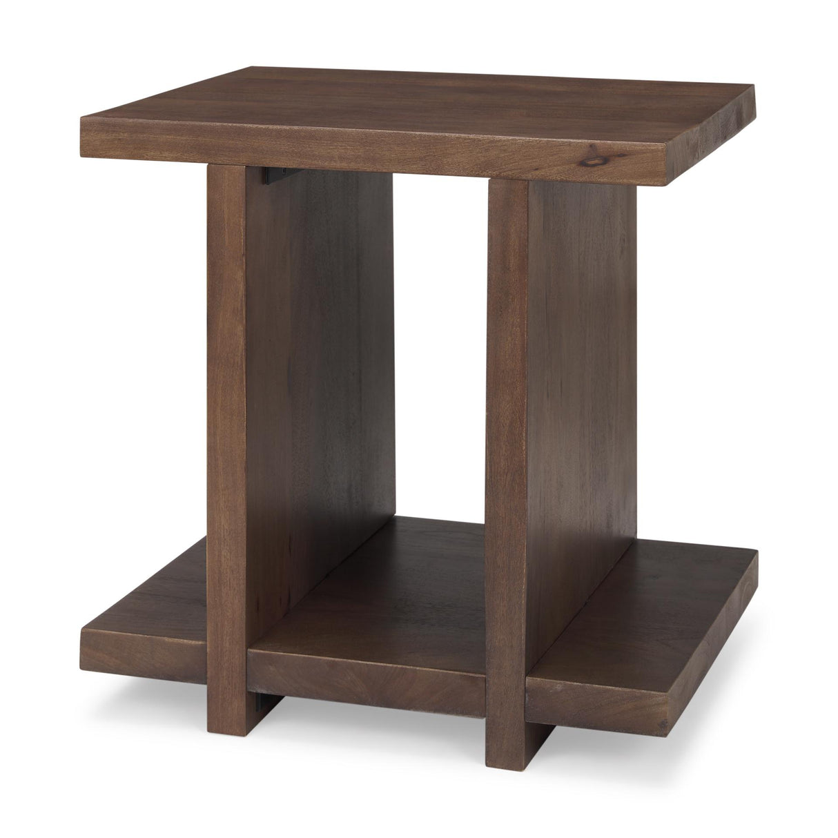 Mercana Nohr Medium Brown Wood Accent Table