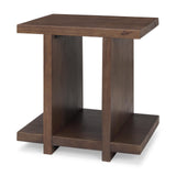 Mercana Nohr Medium Brown Wood Accent Table