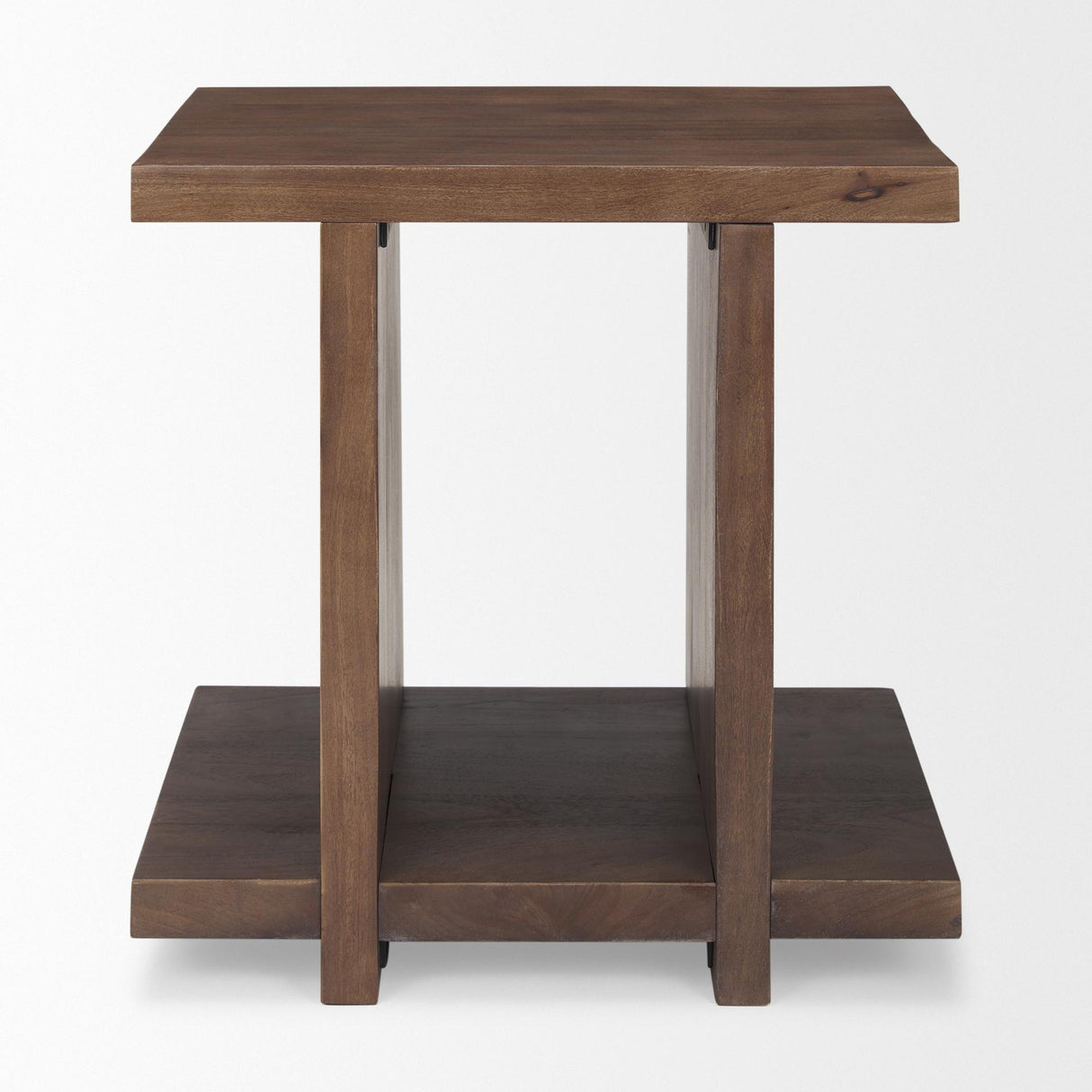 Mercana Nohr Medium Brown Wood Accent Table